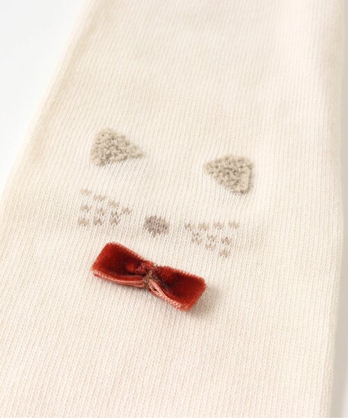 apres les cours(アプレレクール)の「ねこちゃんレギンス(レギンス/スパッツ・キッズ・アイボリー/ブラック・110/90/140/100/120)」の12枚目の写真