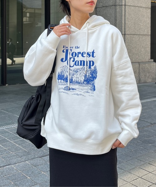 CPCM（シーピーシーエム）の「風景画裏起毛フーディー（パーカー・レディース・グレー/ネイビー/オフホワイト・FREE）」の18枚目の写真