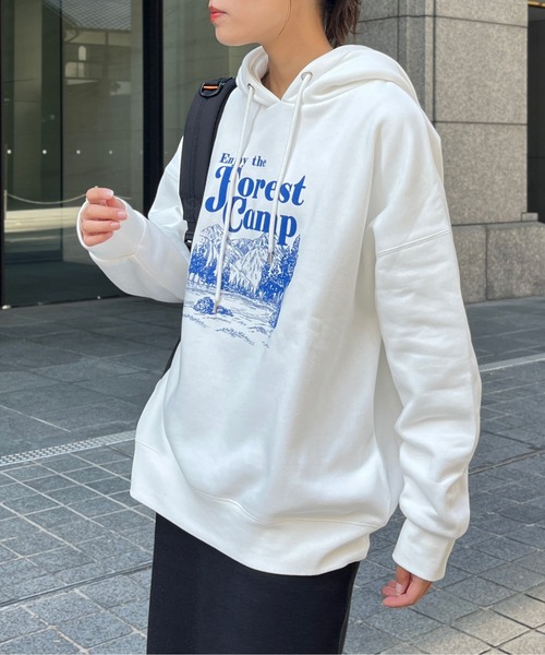 CPCM（シーピーシーエム）の「風景画裏起毛フーディー（パーカー・レディース・グレー/ネイビー/オフホワイト・FREE）」の19枚目の写真