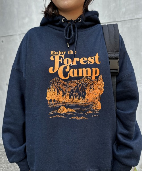 CPCM（シーピーシーエム）の「風景画裏起毛フーディー（パーカー・レディース・グレー/ネイビー/オフホワイト・FREE）」の10枚目の写真