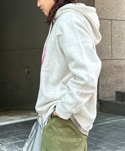 CPCM（シーピーシーエム）の「風景画裏起毛フーディー（パーカー・レディース・グレー/ネイビー/オフホワイト・FREE）」の13枚目の写真