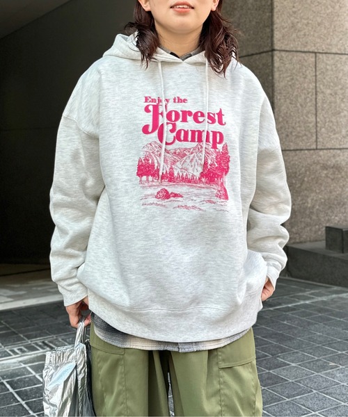 CPCM（シーピーシーエム）の「風景画裏起毛フーディー（パーカー・レディース・グレー/ネイビー/オフホワイト・FREE）」の16枚目の写真