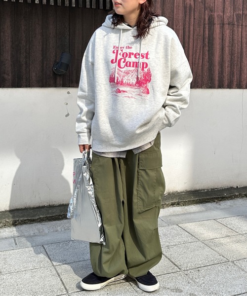 CPCM（シーピーシーエム）の「風景画裏起毛フーディー（パーカー・レディース・グレー/ネイビー/オフホワイト・FREE）」の17枚目の写真