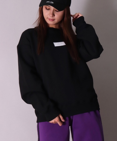 BAYBLO（ベイブロ）の「(BE)【ユニセックス】ボックスロゴ プリント スウェット プルオーバー（スウェット・メンズ・ブラック/ホワイト・MEDIUM/LARGE）」の9枚目の写真