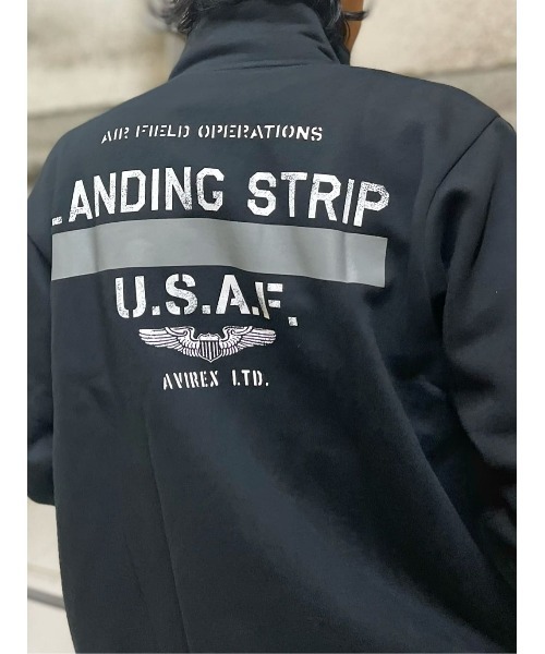 AVIREX(アヴィレックス)の「【AVIREX】スタンドジップジャケット(スウェット・メンズ・ブラック/オリーブ・M/L/XL)」の22枚目の写真