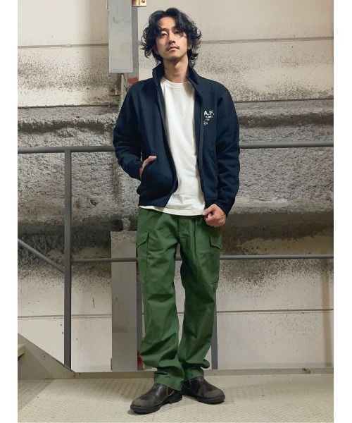 AVIREX(アヴィレックス)の「【AVIREX】スタンドジップジャケット(スウェット・メンズ・ブラック/オリーブ・M/L/XL)」の15枚目の写真