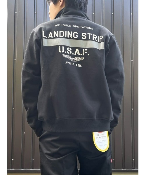 AVIREX(アヴィレックス)の「【AVIREX】スタンドジップジャケット(スウェット・メンズ・ブラック/オリーブ・M/L/XL)」の19枚目の写真