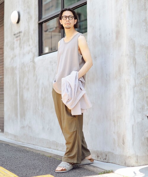 B:MING by BEAMS(ビーミングバイビームス)の「B:MING by BEAMS / ワイドフィット クルーネック タンクトップ(タンクトップ・メンズ・ブラウン系その他5/ブラック/オフホワイト・MEDIUM/X-LARGE/LARGE/SMALL)」の19枚目の写真