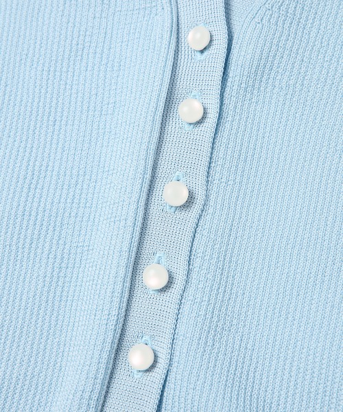 TAN(タン)の「2WAY FRILLS CARDIGAN(カーディガン/ボレロ・レディース・サックスブルー/ダークネイビー/ベージュ・FREE)」の6枚目の写真