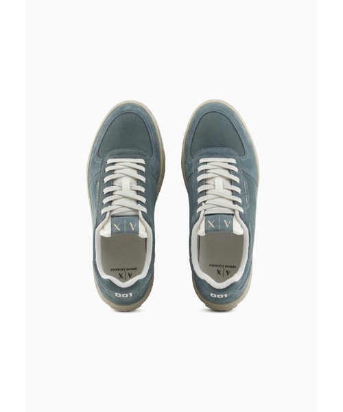 ARMANI EXCHANGE(アルマーニエクスチェンジ)の「【A|X アルマーニ エクスチェンジ】レースアップスニーカー(スニーカー・メンズ・セージグリーン/ネイビー・6.5/7/7.5/8/8.5/9/9.5/6)」の10枚目の写真