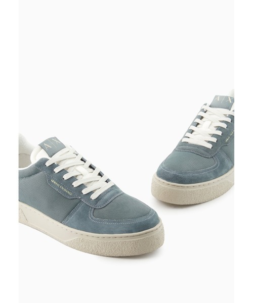 ARMANI EXCHANGE(アルマーニエクスチェンジ)の「【A|X アルマーニ エクスチェンジ】レースアップスニーカー(スニーカー・メンズ・セージグリーン/ネイビー・6.5/7/7.5/8/8.5/9/9.5/6)」の12枚目の写真