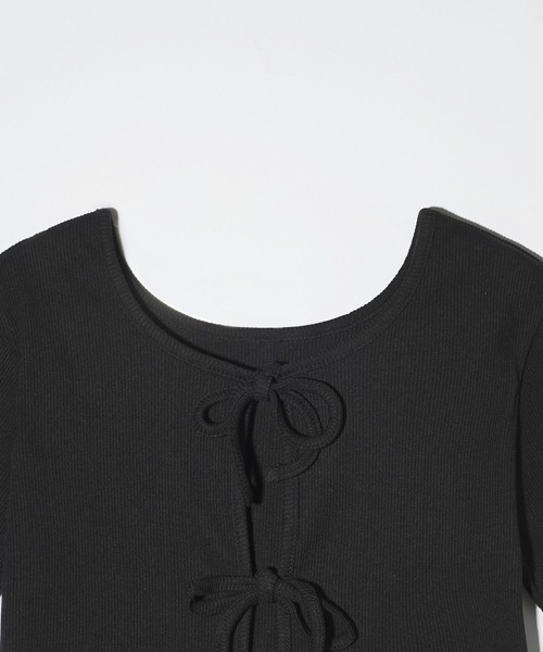 tシャツ front ribbon jersey tops レディース RODEO CROWNS WIDE BOWL | NJ85 ナンバートップス (Tシャツ