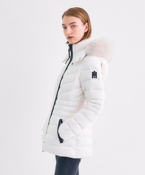 Mackage(マッカージュ)の「【MACKAGE/マッカージュ】フォックスファー付きミデイダウンコート PATSY-BX(ダウンジャケット/コート・レディース・オフホワイト・36)」の1枚目の写真