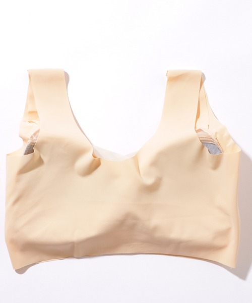 Lace Ladies（レースレディース）の「シアー ドッキング 美シルエット ノンワイヤー ハーフトップ（ナイトブラ・レディース・ブルー/ピンク/ベージュ/ブラック/ライトブルー・85/80/75）」の21枚目の写真