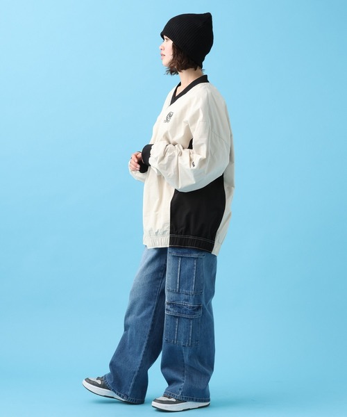 PBLIM（ページボーイリム）の「PBLIM/スポーティーVプル（その他トップス・レディース・オフホワイト/ブルー/ブラック・FREE）」の4枚目の写真