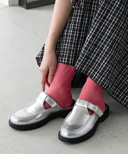 forksy.】T字ストラップサボサンダル（サンダル）｜forksy.（フォルク