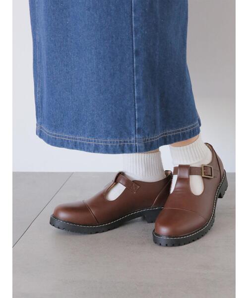 ehka sopo（エヘカソポ）の「Tストラップシューズ（その他シューズ・レディース・シルバー/ブラック/ブラウン・S/M/L）」の3枚目の写真