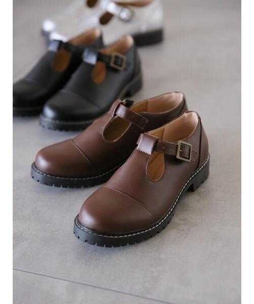 ehka sopo（エヘカソポ）の「Tストラップシューズ（その他シューズ・レディース・シルバー/ブラック/ブラウン・S/M/L）」の10枚目の写真