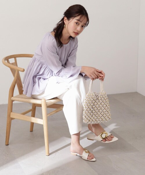 PROPORTION BODY DRESSING（プロポーションボディドレッシング）の「カーブデニム / 1214130204（デニムパンツ・レディース・ホワイト/ブルー・SMALL/MEDIUM）」の5枚目の写真