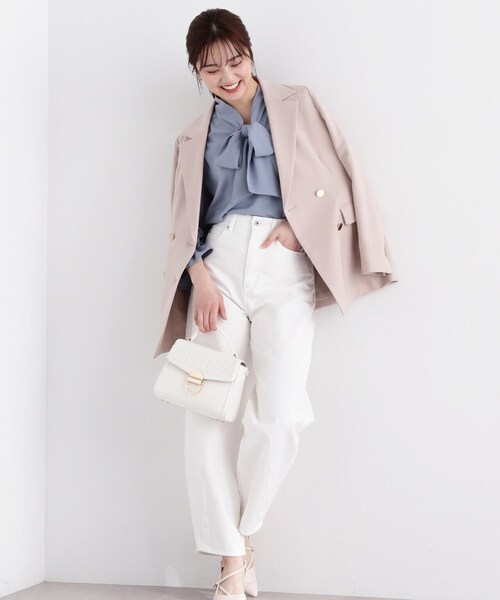 PROPORTION BODY DRESSING（プロポーションボディドレッシング）の「カーブデニム / 1214130204（デニムパンツ・レディース・ホワイト/ブルー・SMALL/MEDIUM）」の8枚目の写真