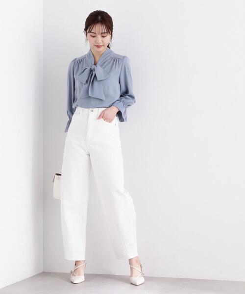 PROPORTION BODY DRESSING（プロポーションボディドレッシング）の「カーブデニム / 1214130204（デニムパンツ・レディース・ホワイト/ブルー・SMALL/MEDIUM）」の12枚目の写真