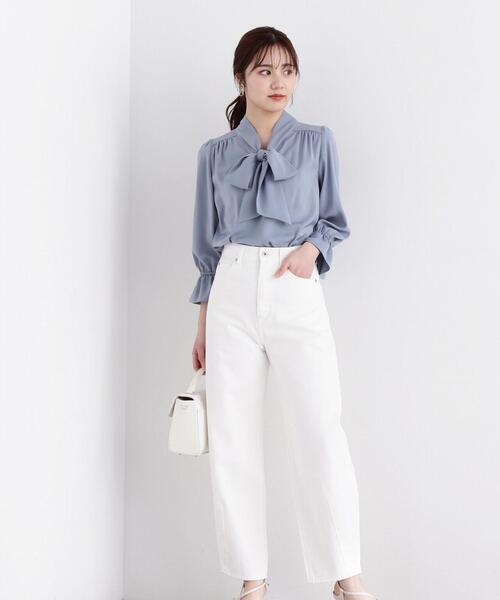 PROPORTION BODY DRESSING（プロポーションボディドレッシング）の「カーブデニム / 1214130204（デニムパンツ・レディース・ホワイト/ブルー・SMALL/MEDIUM）」の13枚目の写真