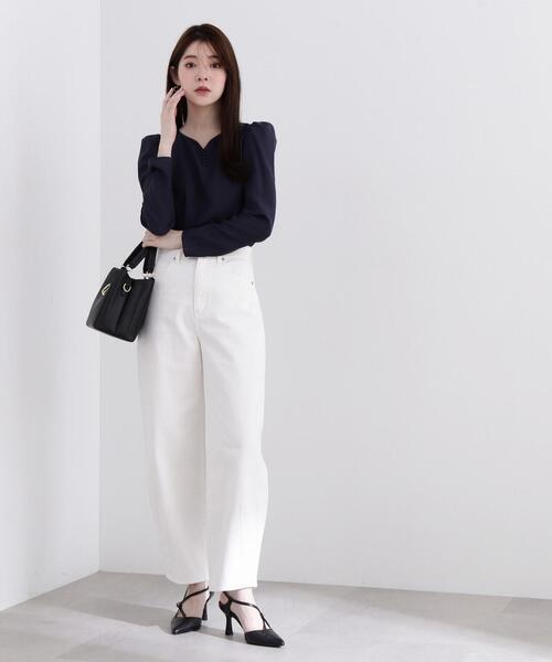 PROPORTION BODY DRESSING（プロポーションボディドレッシング）の「カーブデニム / 1214130204（デニムパンツ・レディース・ホワイト/ブルー・SMALL/MEDIUM）」の14枚目の写真