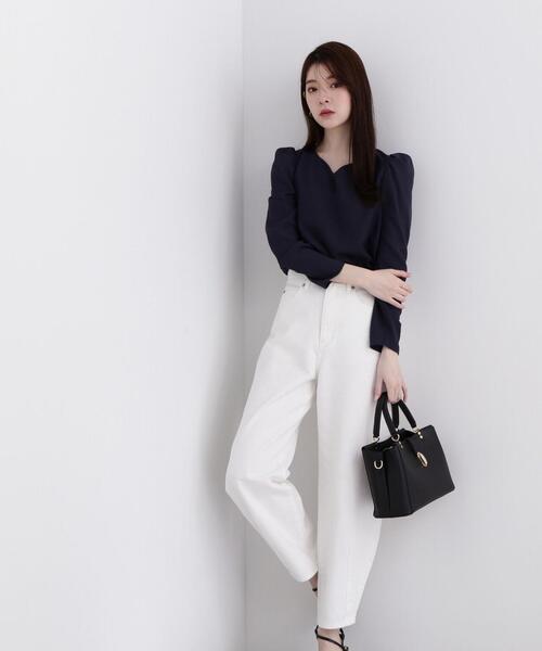 PROPORTION BODY DRESSING（プロポーションボディドレッシング）の「カーブデニム / 1214130204（デニムパンツ・レディース・ホワイト/ブルー・SMALL/MEDIUM）」の15枚目の写真