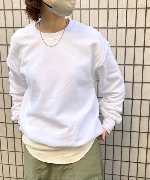 GILDAN(ギルダン)の「【GILDAN/ギルダン】8.0oz USA ヘビーブレンドスウェットシャツ(スウェット・メンズ・ブラック/ライトピンク/スモークグレー/ベージュ/ネイビー/ブルー系その他/ホワイト/ライトグレー・LL/M/L)」の14枚目の写真