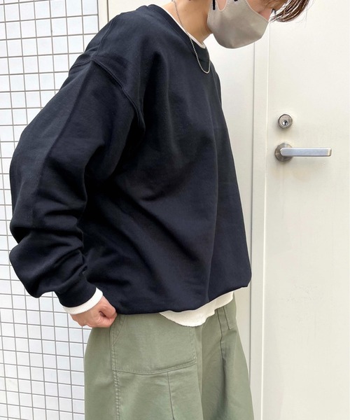 GILDAN(ギルダン)の「【GILDAN/ギルダン】8.0oz USA ヘビーブレンドスウェットシャツ(スウェット・メンズ・ブラック/ライトピンク/スモークグレー/ベージュ/ネイビー/ブルー系その他/ホワイト/ライトグレー・LL/M/L)」の11枚目の写真