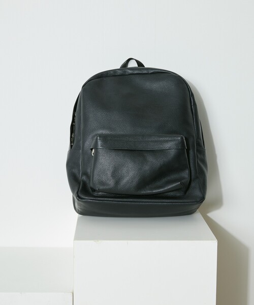 Firsthand(ファーストハンド)の「Firsthand/ファーストハンド Leather Backpack / レザーバックパック / 牛革 / 本革(バックパック/リュック・メンズ・ブラック・ONE SIZE)」の7枚目の写真