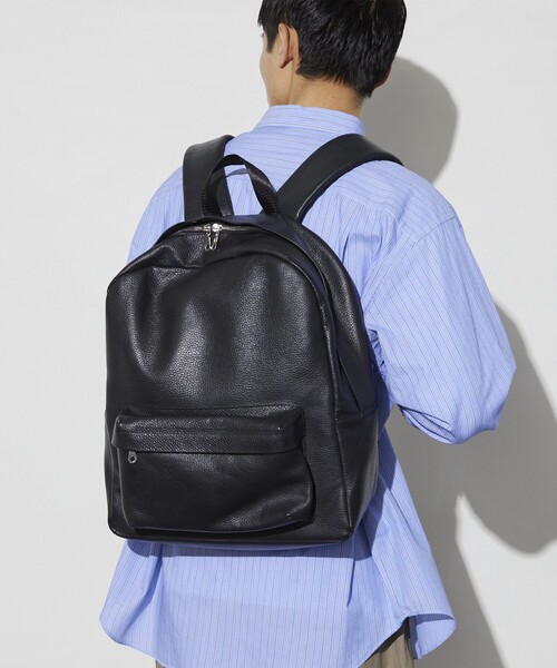 Firsthand(ファーストハンド)の「Firsthand/ファーストハンド Leather Backpack / レザーバックパック / 牛革 / 本革(バックパック/リュック・メンズ・ブラック・ONE SIZE)」の16枚目の写真