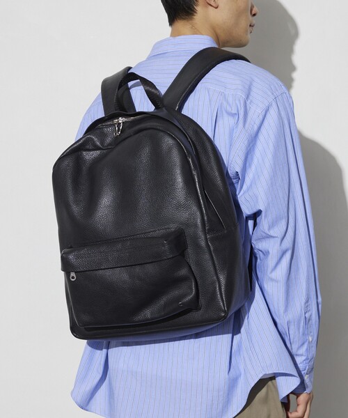 Firsthand(ファーストハンド)の「Firsthand/ファーストハンド Leather Backpack / レザーバックパック / 牛革 / 本革(バックパック/リュック・メンズ・ブラック・ONE SIZE)」の17枚目の写真