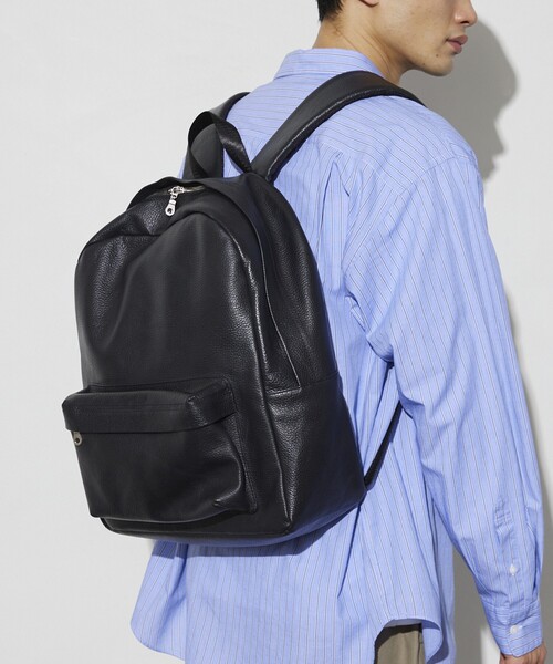 Firsthand(ファーストハンド)の「Firsthand/ファーストハンド Leather Backpack / レザーバックパック / 牛革 / 本革(バックパック/リュック・メンズ・ブラック・ONE SIZE)」の18枚目の写真