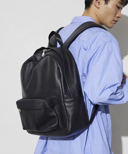 Firsthand(ファーストハンド)の「Firsthand/ファーストハンド Leather Backpack / レザーバックパック / 牛革 / 本革(バックパック/リュック・メンズ・ブラック・ONE SIZE)」の19枚目の写真