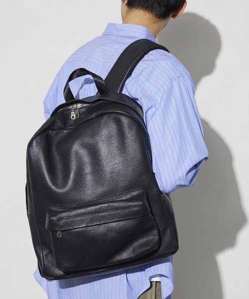 Firsthand(ファーストハンド)の「Firsthand/ファーストハンド Leather Backpack / レザーバックパック / 牛革 / 本革(バックパック/リュック・メンズ・ブラック・ONE SIZE)」の20枚目の写真