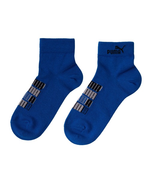 PUMA（プーマ）の「PUMA/プーマ ブランド ロゴ キッズ ボーイズ ソックス 消臭加工 補強 吸汗速乾 ショート丈 靴下 子供用 3足セット 19cm～23cm（ソックス/靴下・キッズ・マルチ・21-23cm/19-21cm/23-25cm）」の3枚目の写真