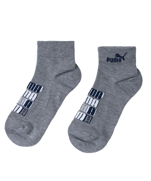 PUMA（プーマ）の「PUMA/プーマ ブランド ロゴ キッズ ボーイズ ソックス 消臭加工 補強 吸汗速乾 ショート丈 靴下 子供用 3足セット 19cm～23cm（ソックス/靴下・キッズ・マルチ・21-23cm/19-21cm/23-25cm）」の4枚目の写真