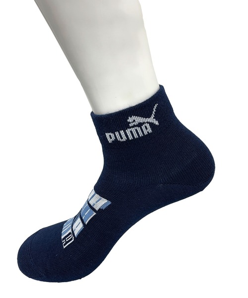 PUMA（プーマ）の「PUMA/プーマ ブランド ロゴ キッズ ボーイズ ソックス 消臭加工 補強 吸汗速乾 ショート丈 靴下 子供用 3足セット 19cm～23cm（ソックス/靴下・キッズ・マルチ・21-23cm/19-21cm/23-25cm）」の8枚目の写真