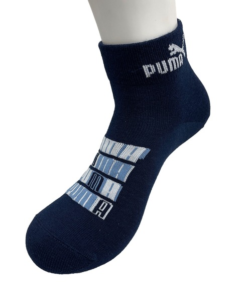 PUMA（プーマ）の「PUMA/プーマ ブランド ロゴ キッズ ボーイズ ソックス 消臭加工 補強 吸汗速乾 ショート丈 靴下 子供用 3足セット 19cm～23cm（ソックス/靴下・キッズ・マルチ・21-23cm/19-21cm/23-25cm）」の10枚目の写真