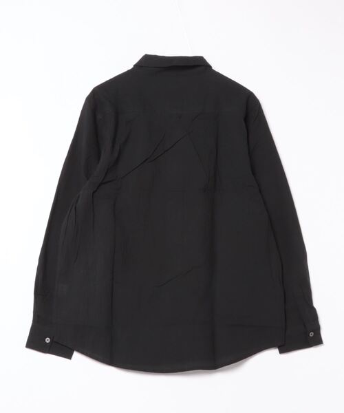 VIBGYOR（ヴィブジョー）の「ランダムワッシャー レギュラーシャツ（シャツ/ブラウス・メンズ・ブラック/ホワイト・LARGE/MEDIUM）」の7枚目の写真