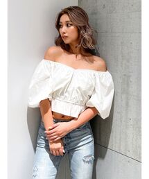 GYDA | オフショルハートネックブラウス(シャツ/ブラウス)