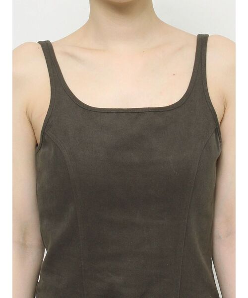 EVRIS（エヴリス）の「エッジデザインプリーツジャンスカ（ジャンパースカート・レディース・グレー/カーキ/アイボリー・SMALL/MEDIUM）」の17枚目の写真