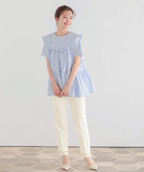 セール】【ZOZO限定商品】はしご裾パールテーパードパンツ