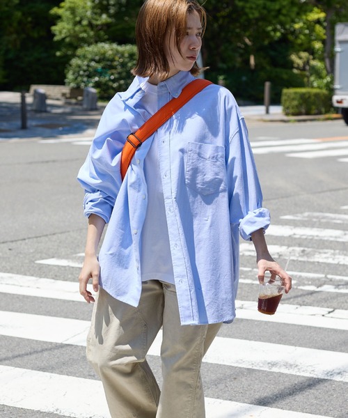 meltum(メルタム)の「OVERSIZED B.D SHIRT(シャツ/ブラウス・メンズ・ホワイト/ブラック/ネイビー/サックスブルー・FREE)」の8枚目の写真