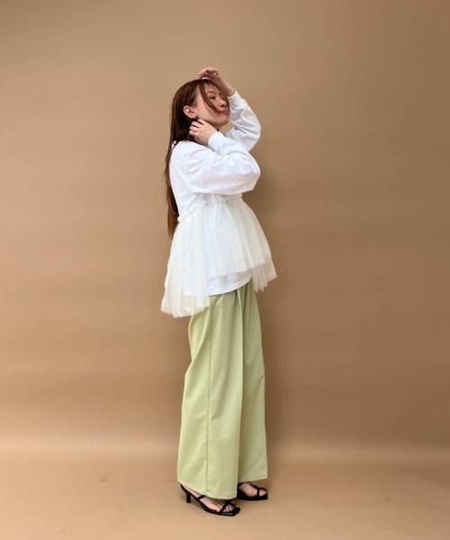 y/m(イム)の「カット×ドッキングトップス(Tシャツ/カットソー・レディース・マルチ/その他1・FREE)」の4枚目の写真