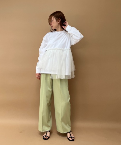 y/m(イム)の「カット×ドッキングトップス(Tシャツ/カットソー・レディース・マルチ/その他1・FREE)」の6枚目の写真