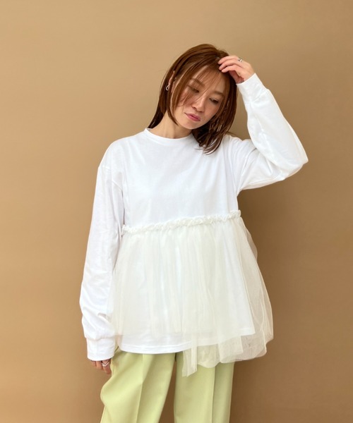y/m(イム)の「カット×ドッキングトップス(Tシャツ/カットソー・レディース・マルチ/その他1・FREE)」の10枚目の写真