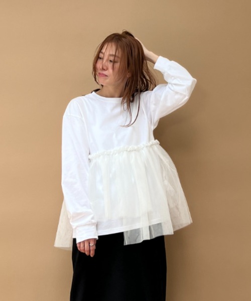 y/m(イム)の「カット×ドッキングトップス(Tシャツ/カットソー・レディース・マルチ/その他1・FREE)」の14枚目の写真