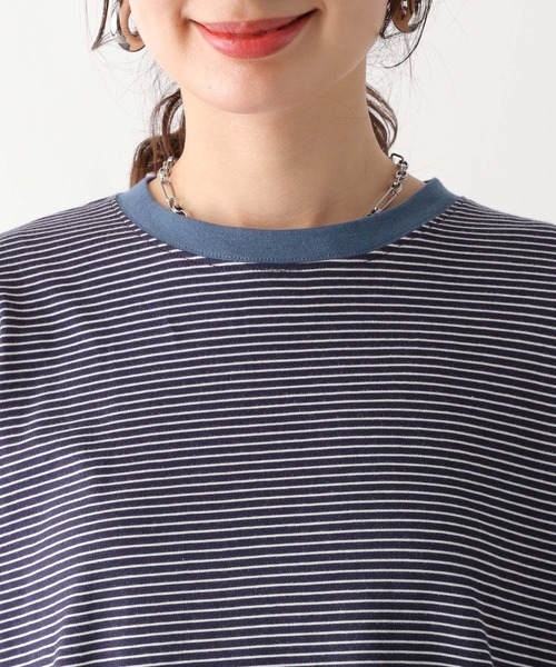 LEPSIM(レプシィム)の「ピンボーダーBIGロンT 108065(Tシャツ/カットソー・レディース・グリーン/ブルー/グレー・FREE)」の17枚目の写真